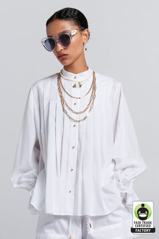 Furrow Shirt White