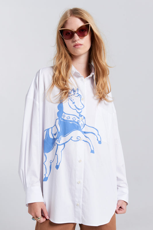 Carousel Rider Shirt White