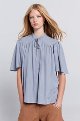 Karen Walker Florence Top - Steel Blue main image 1