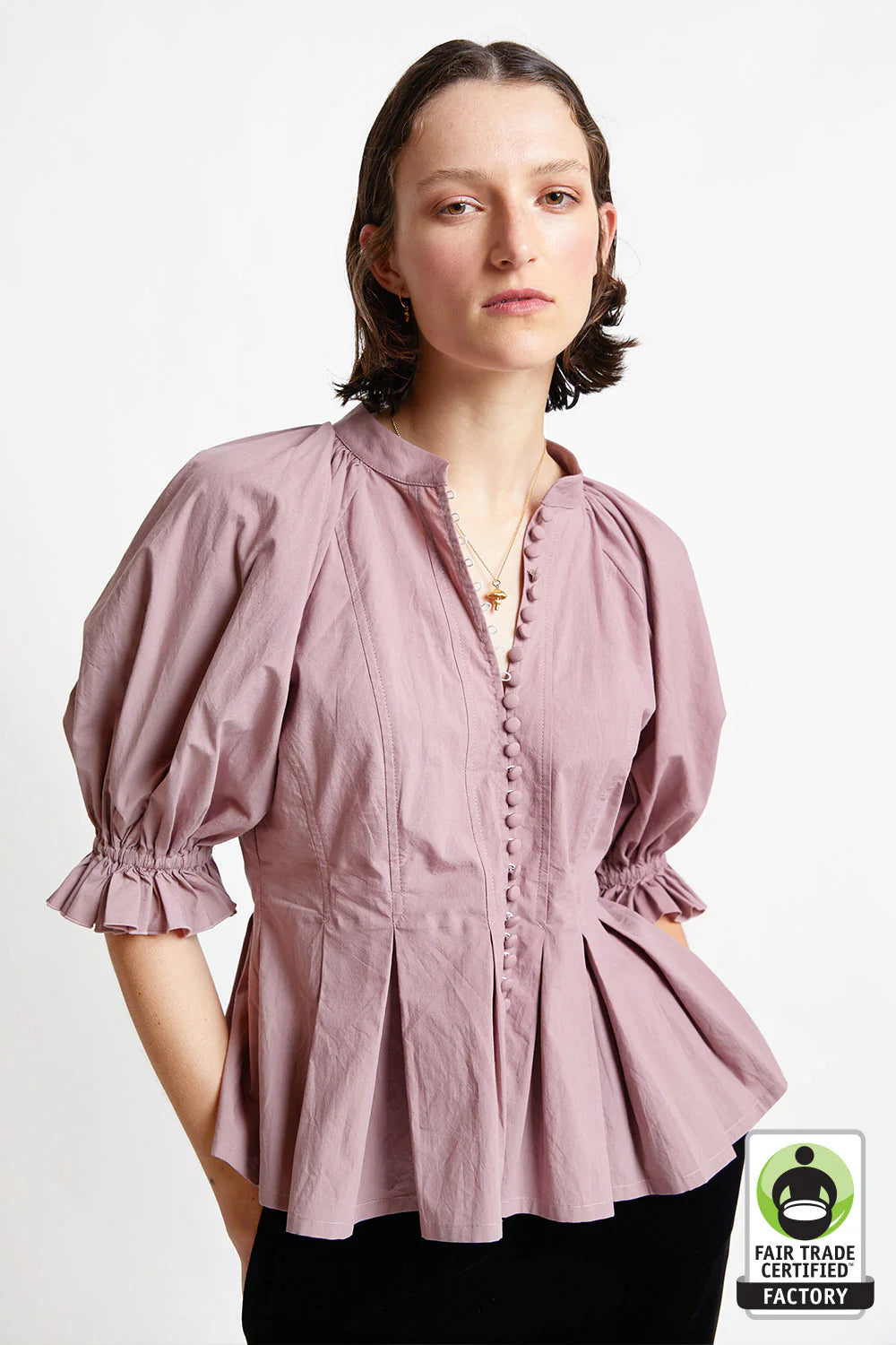 Melody Organic Cotton Top Off-White