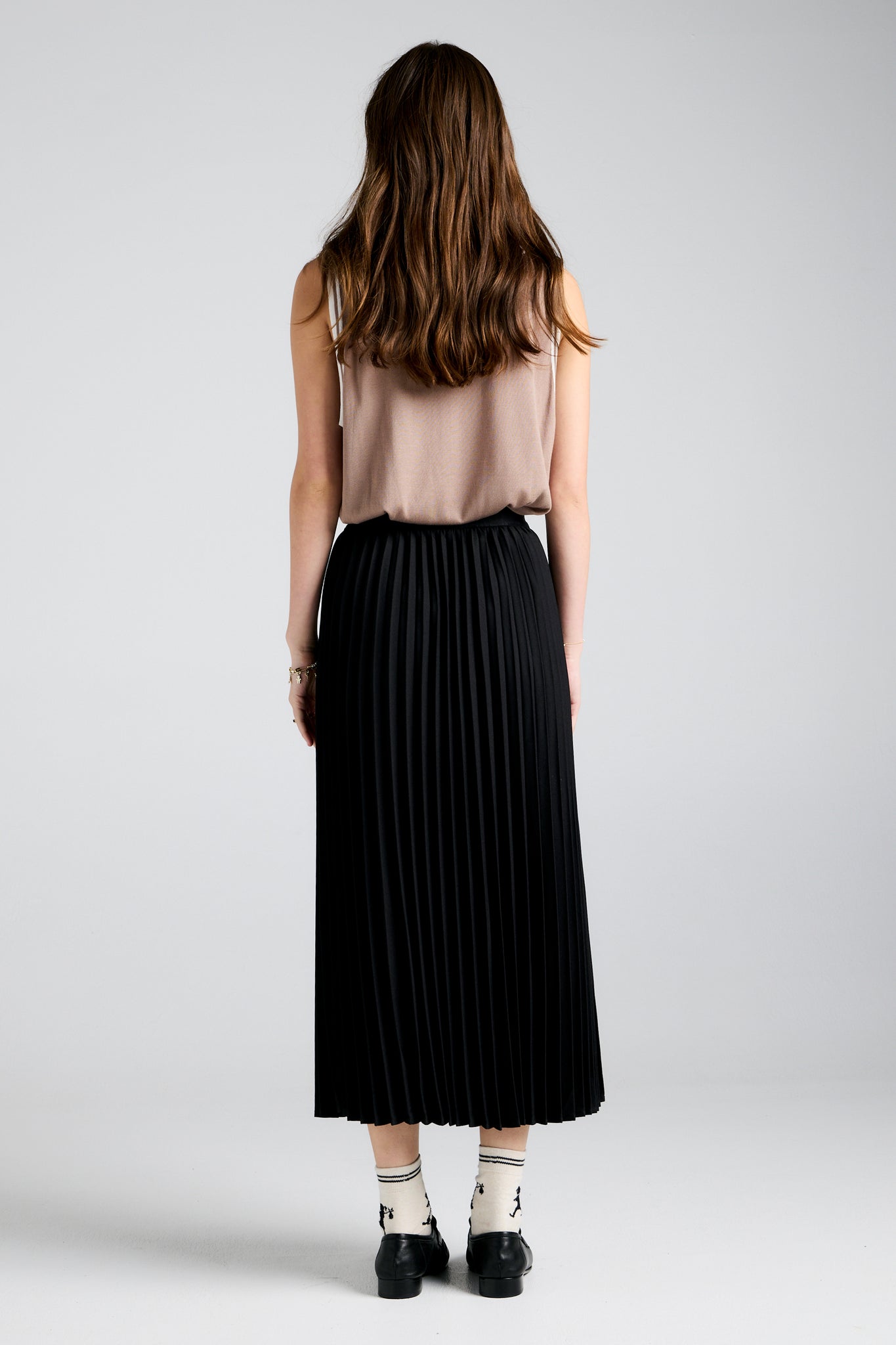 Sunray Pleated Skirt Black
