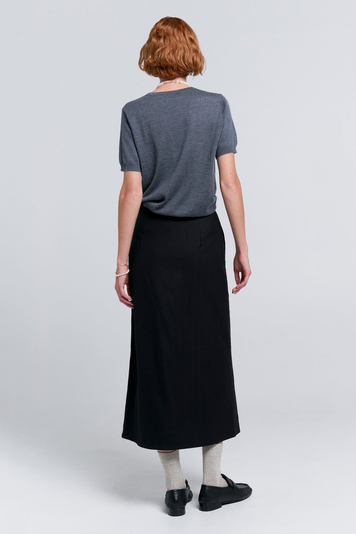 Roving Wrap Skirt Black