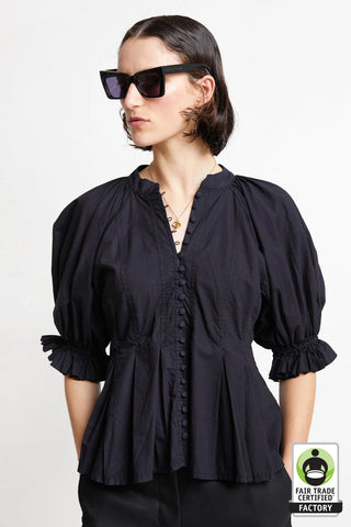 Melody Organic Cotton Top Off-White
