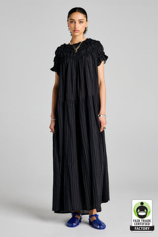 Orestes Organic Cotton Dress Black