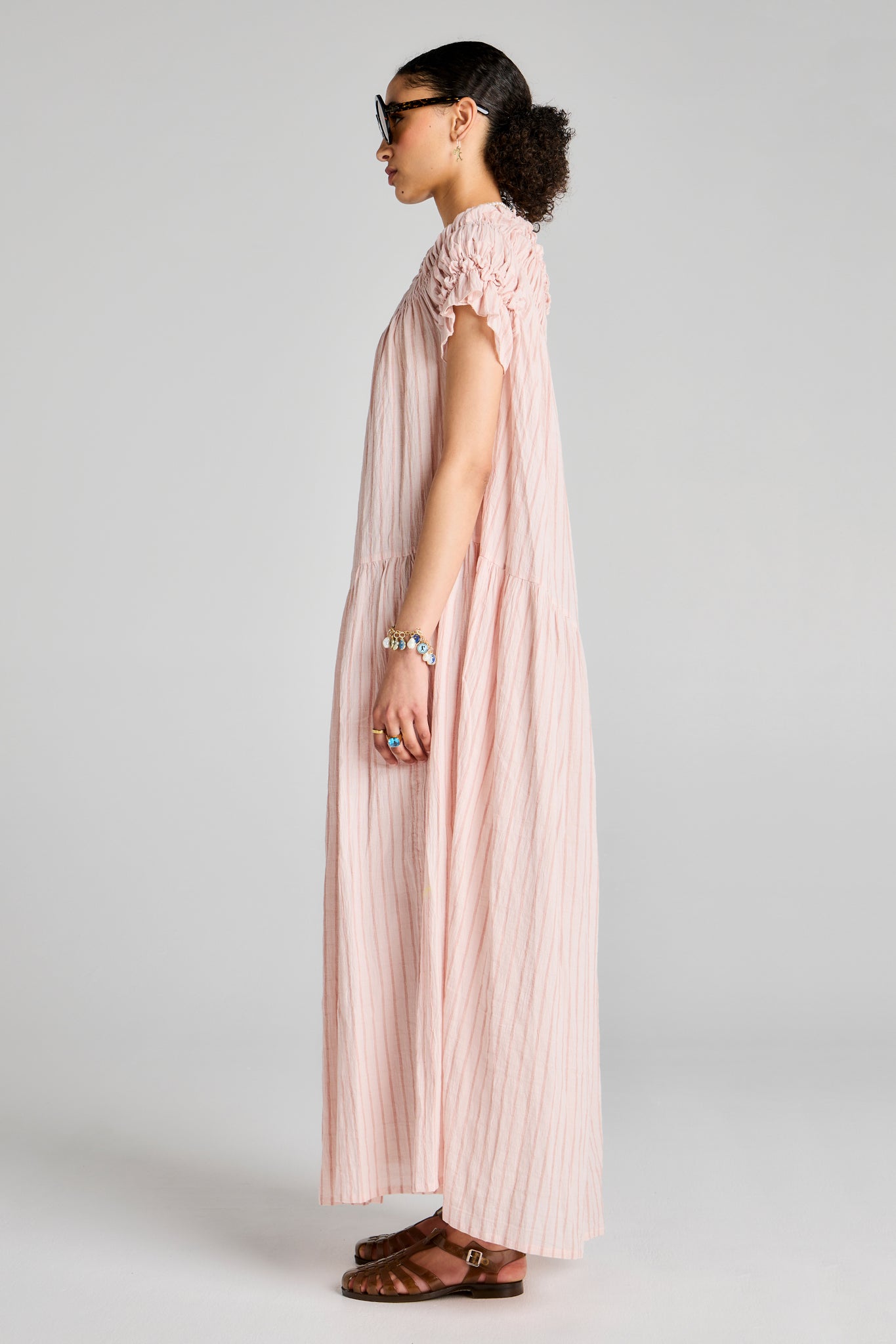 Orestes Organic Cotton Dress Pink