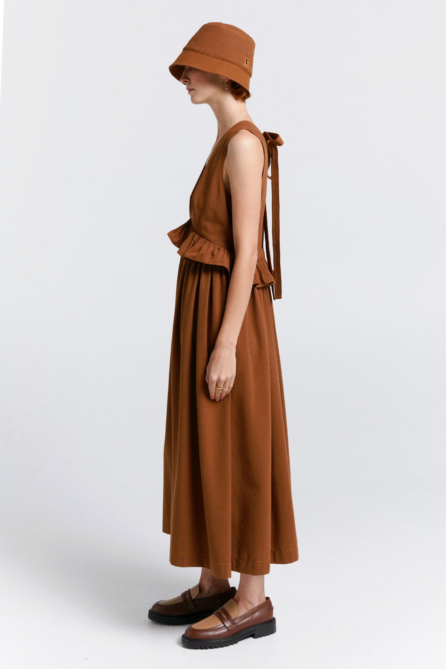 Cordyline Dress Chestnut