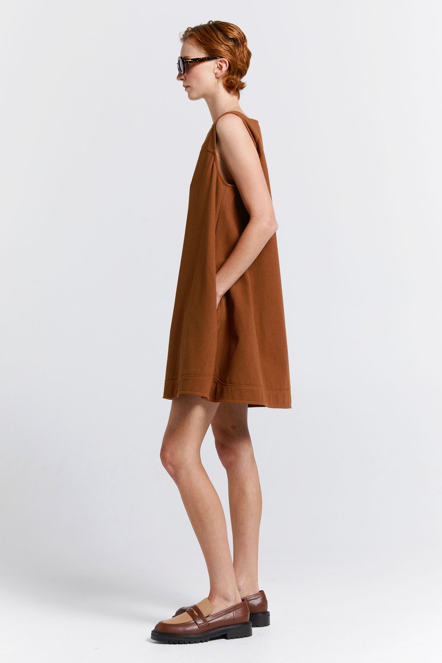 Porcelain Pinafore Chestnut