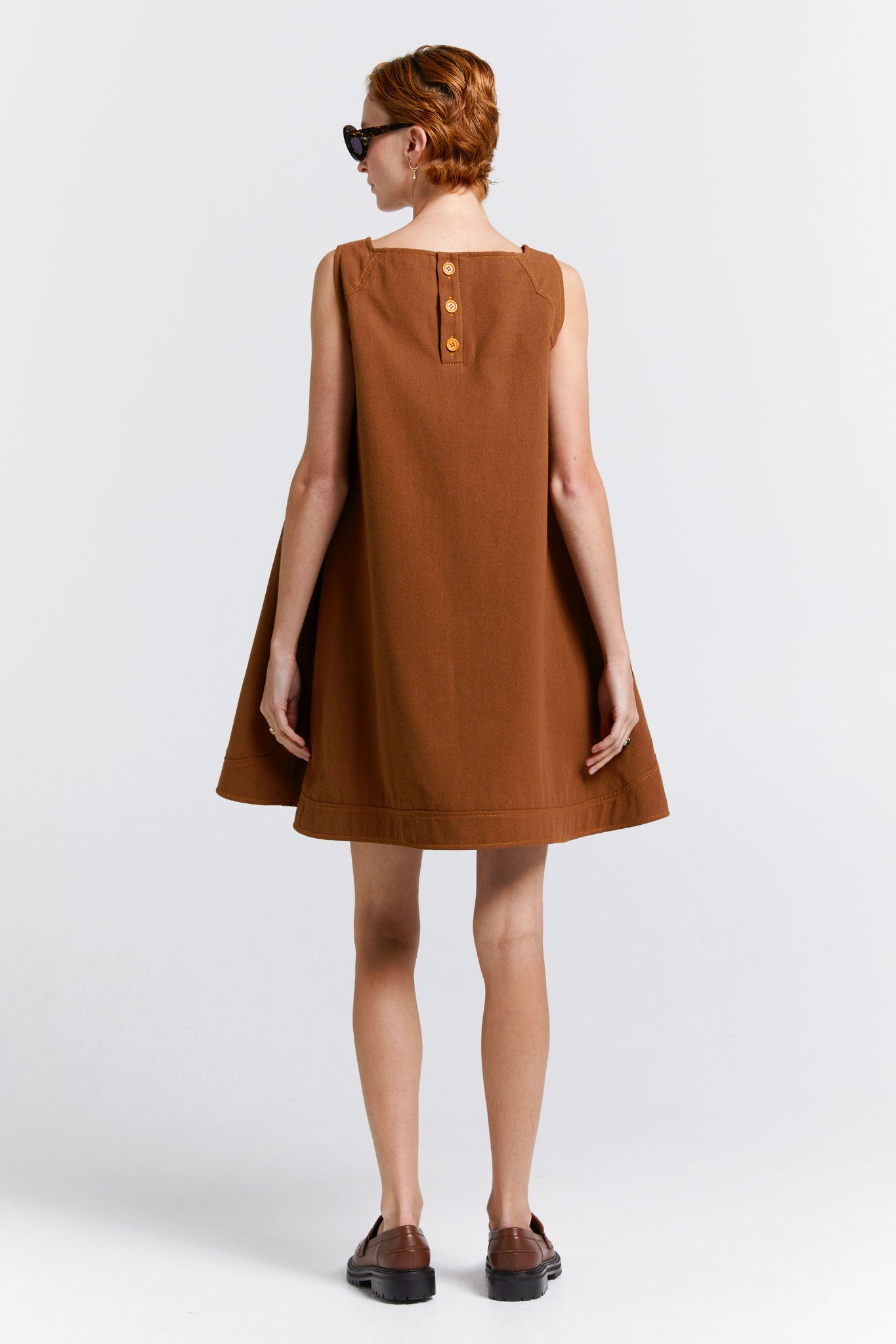 Porcelain Pinafore Chestnut