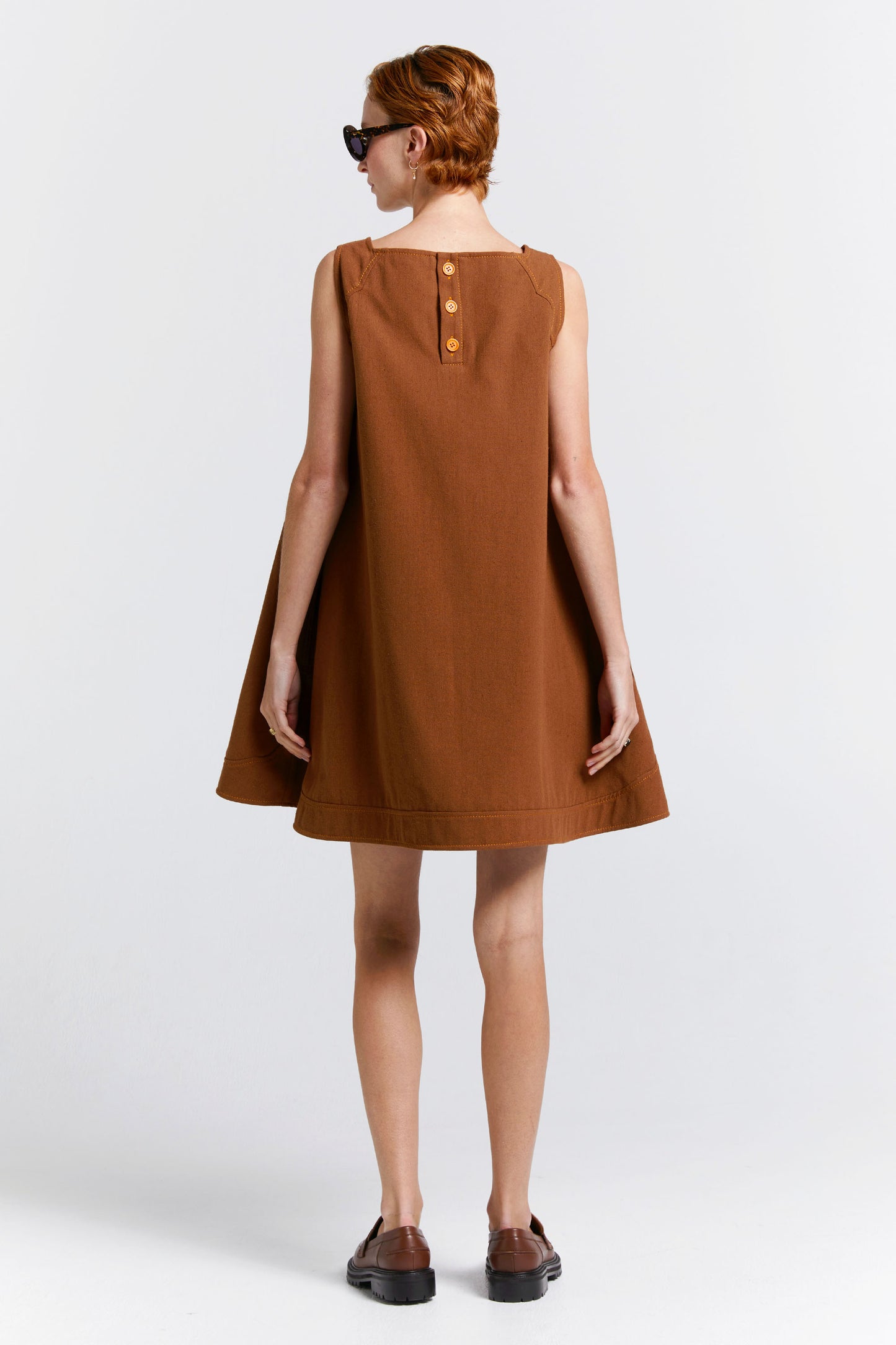 Porcelain Pinafore Chestnut