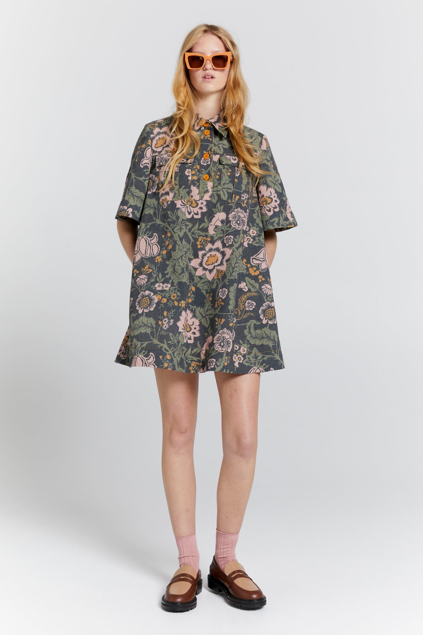 Journey Shirt Dress Black Multi