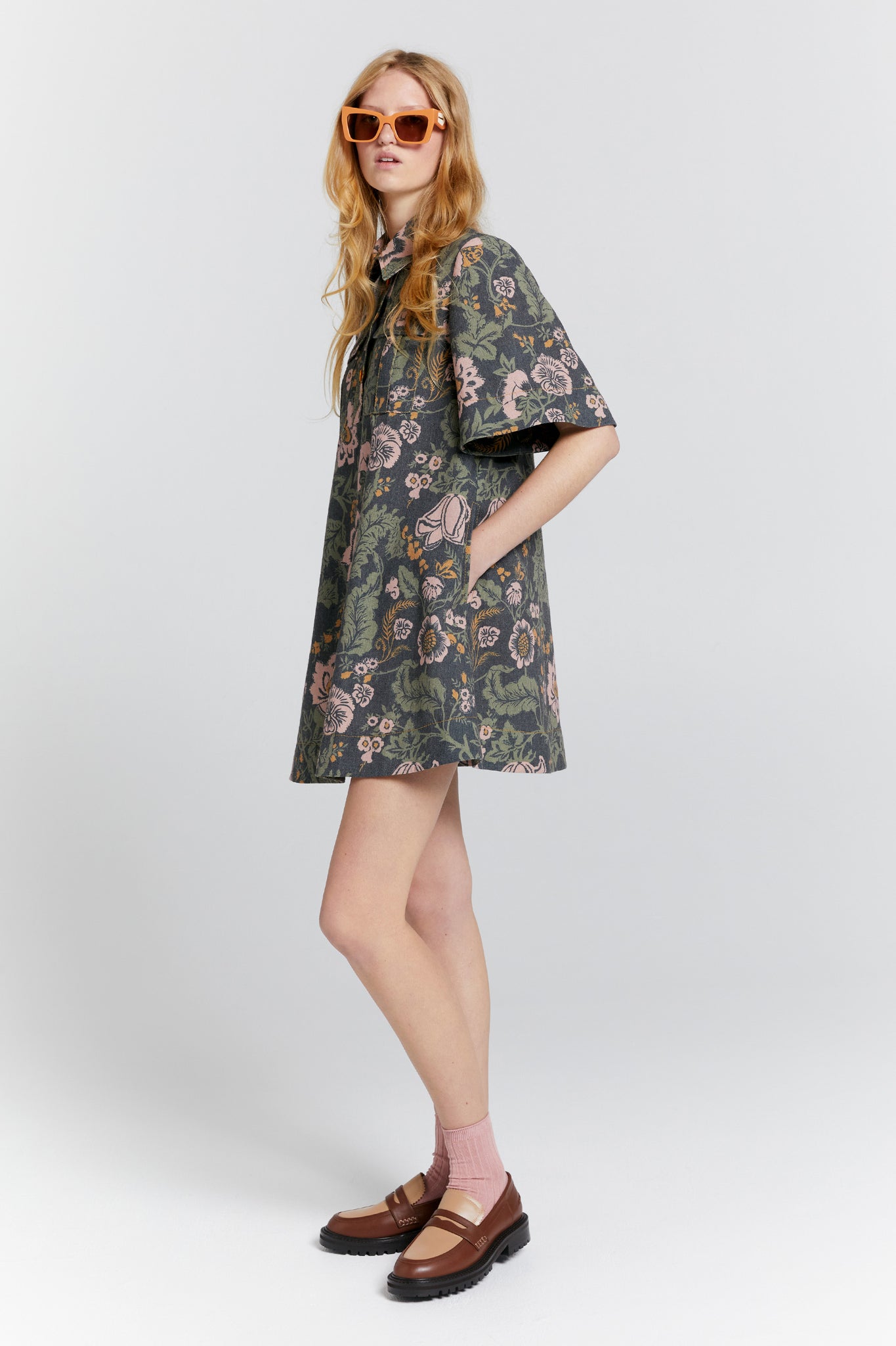 Journey Shirt Dress Black Multi