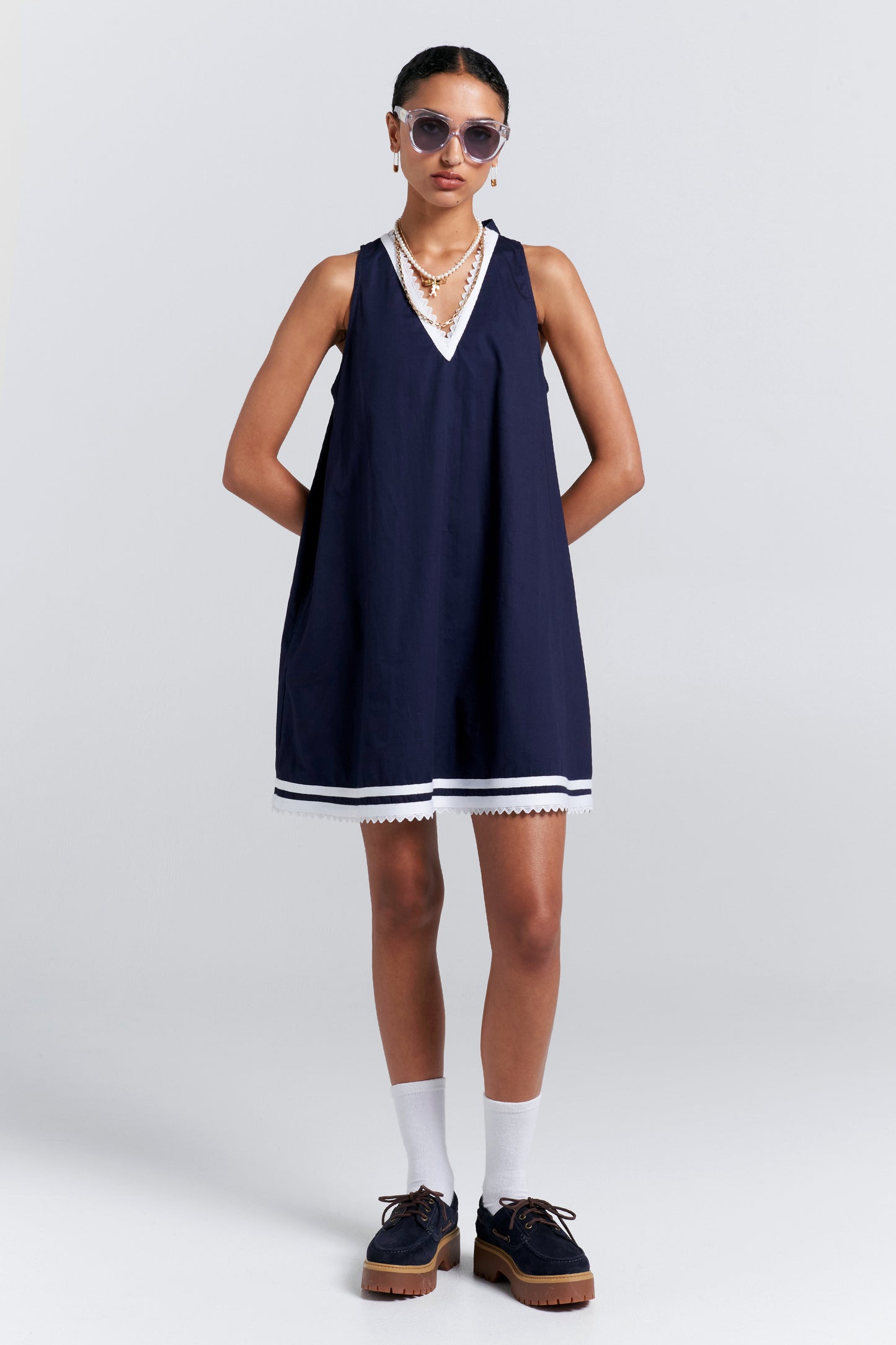 Match Mini Dress Navy