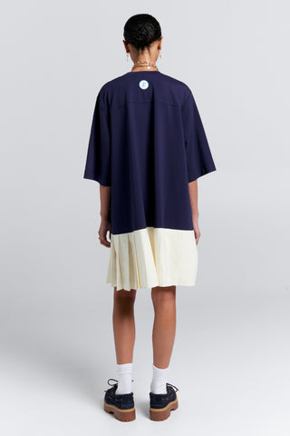 Rally Dress Navy/Cream