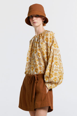 Cherished Wrap Skort Chestnut