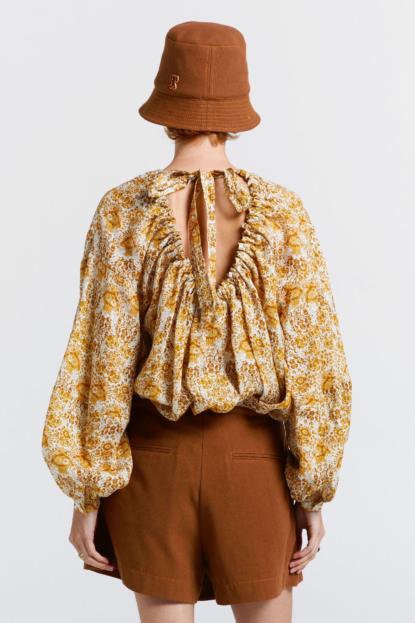Cherished Wrap Skort Chestnut