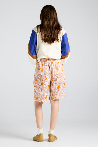Long Maple Shorts Pink Multi