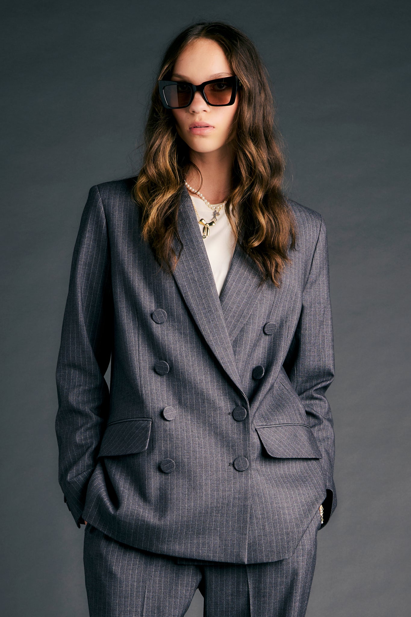 Nico Blazer Charcoal