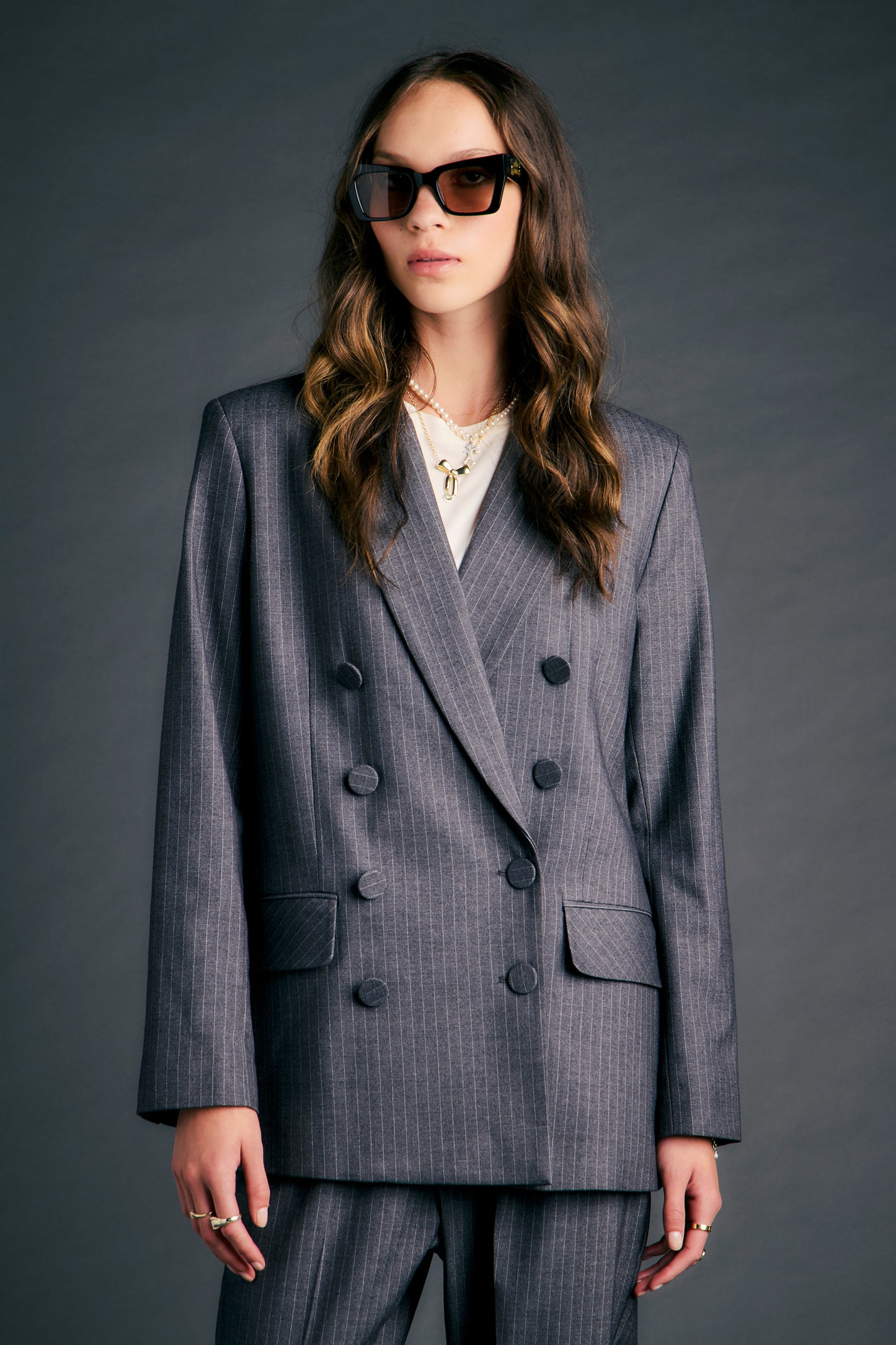 Nico Blazer Charcoal