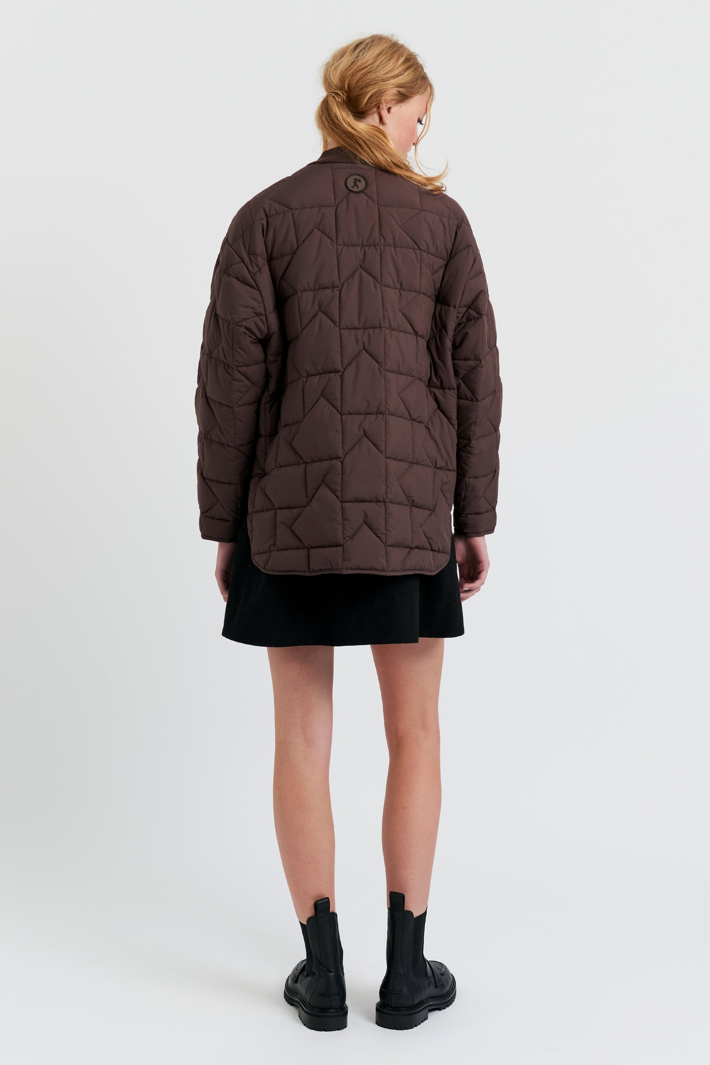 Quilted Monogram Jacket Mahogany