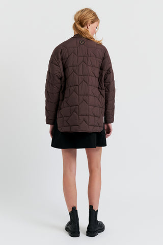 Quilted Monogram Jacket Mahogany