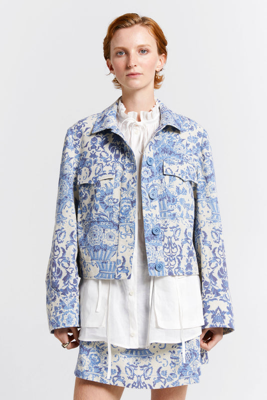 Antiquarian Jacket Natural/Blue