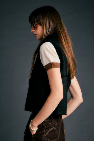 Ironed Kyoto Vest Black