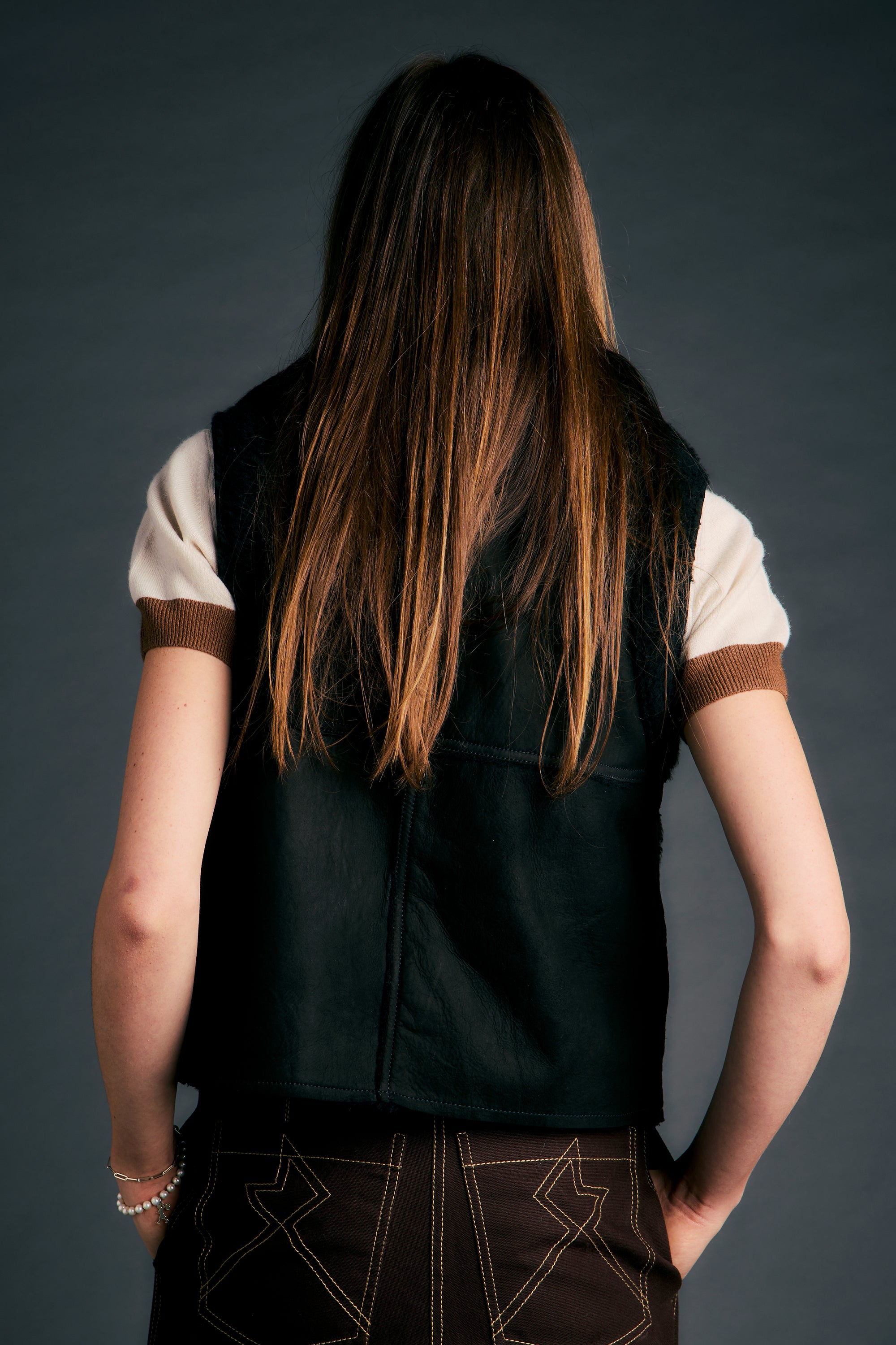 Ironed Kyoto Vest Black – Karen Walker