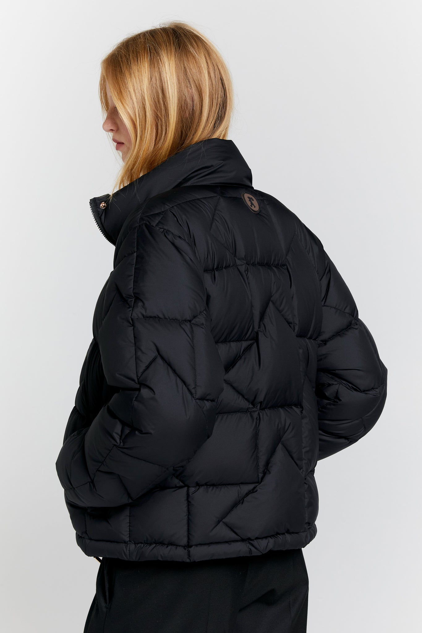 Quest Monogram Down Puffer Black