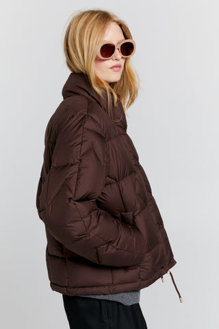 Quest Monogram Down Puffer Mahogany