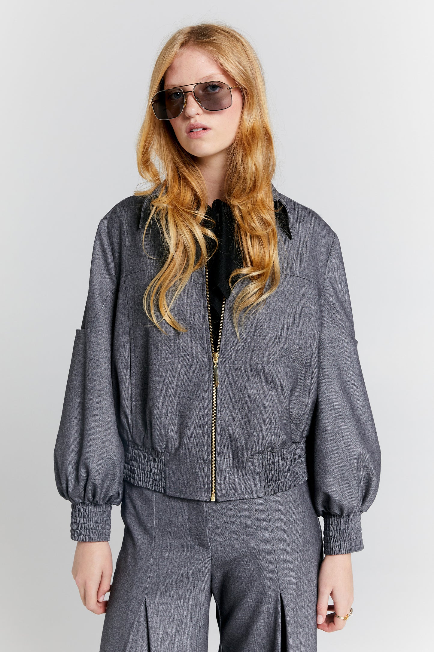 Rider Bomber Jacket Charcoal