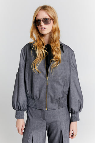 Rider Bomber Jacket Charcoal