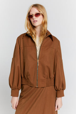 Rider Bomber Jacket Chestnut