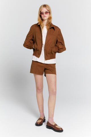 Rider Bomber Jacket Chestnut