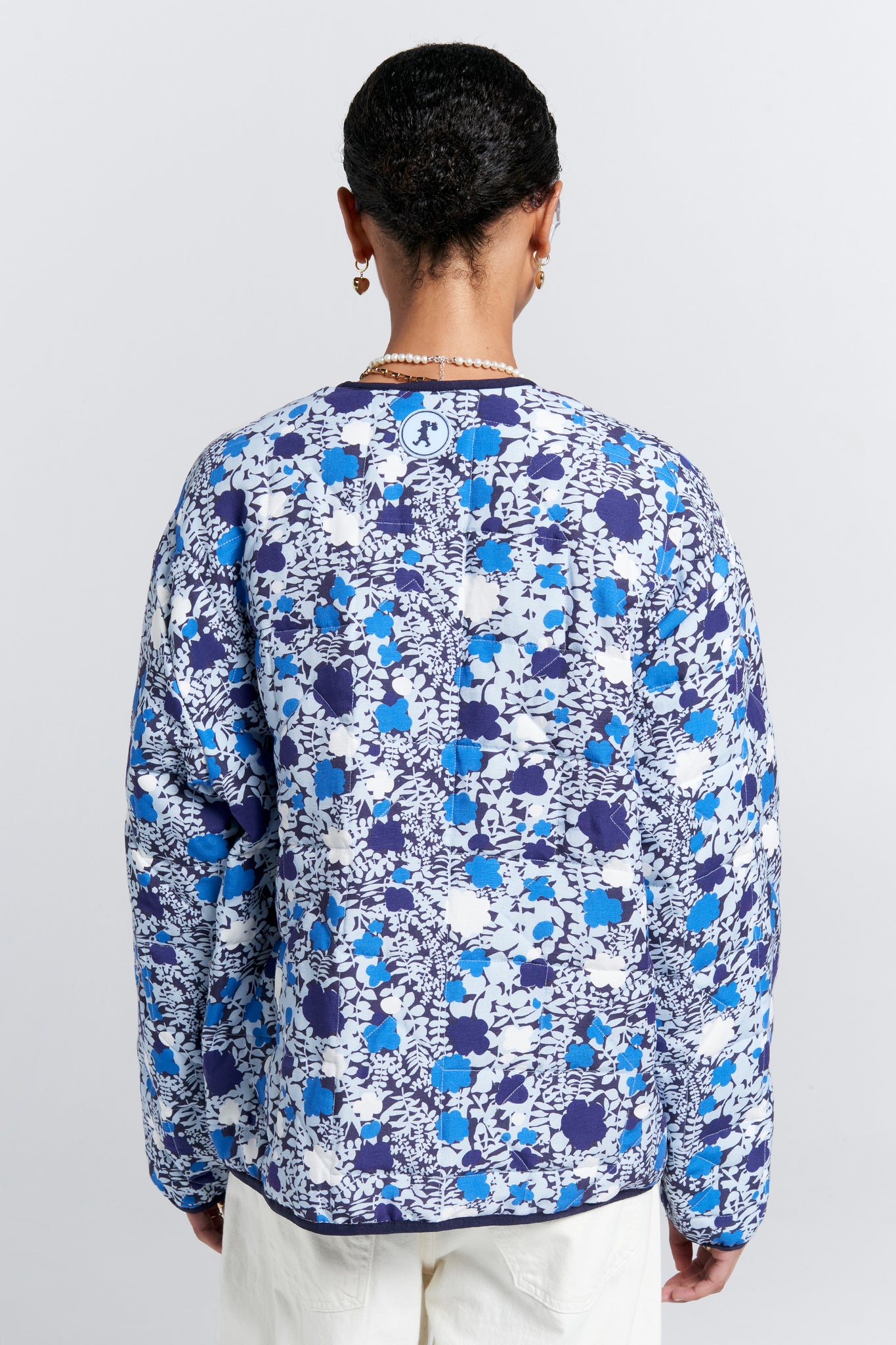Quilted Drift Jacket Blue Multi