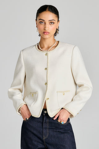 Bouclé Jacket Cream
