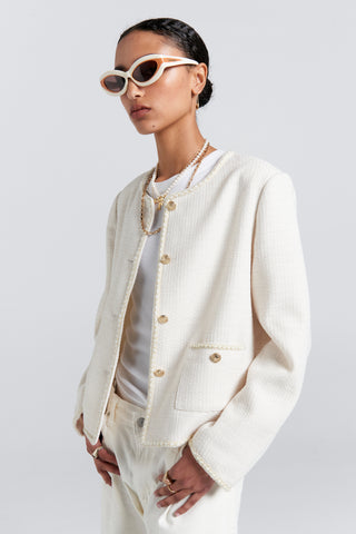 Bouclé Jacket Cream