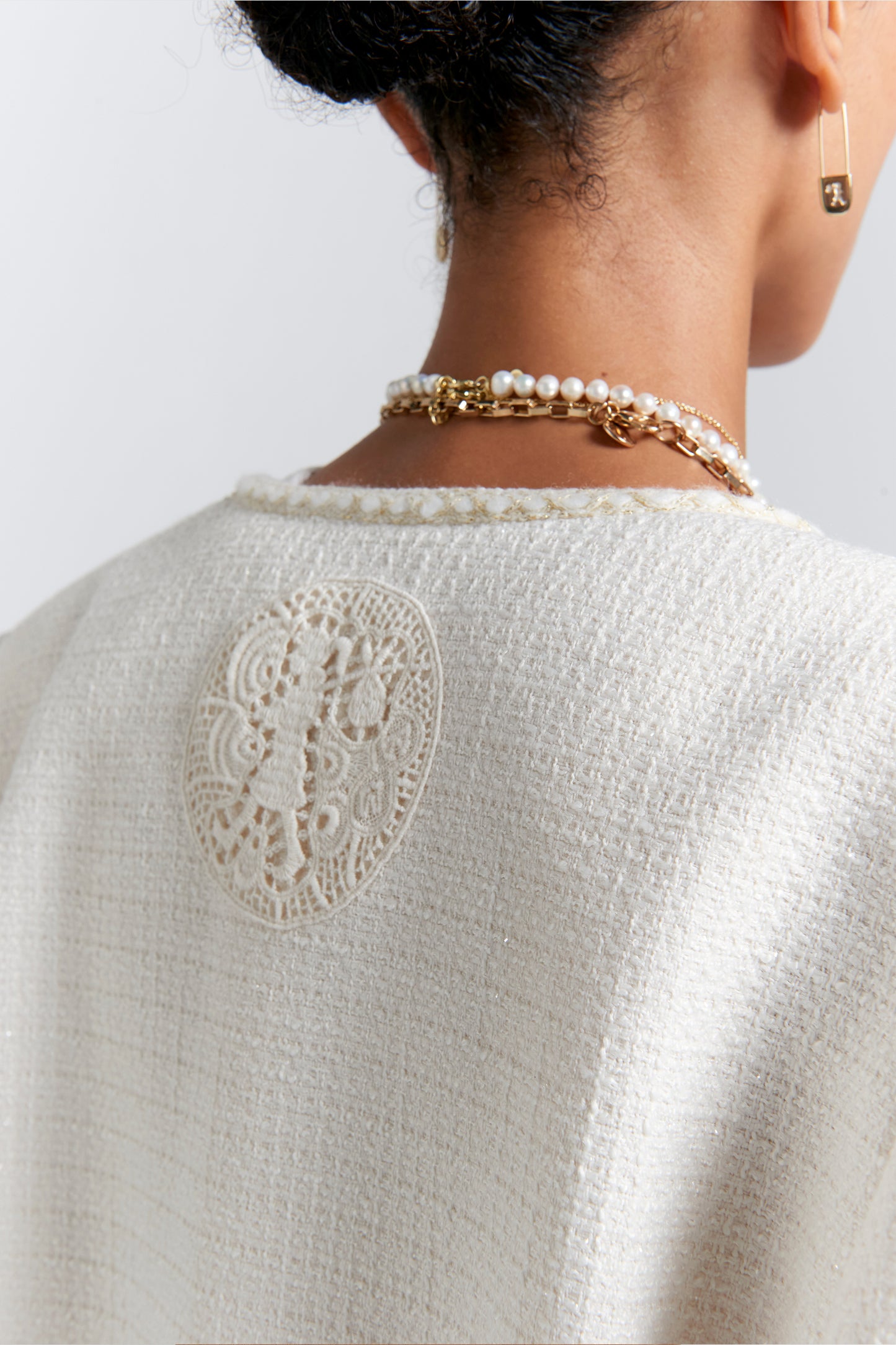 Bouclé Jacket Cream