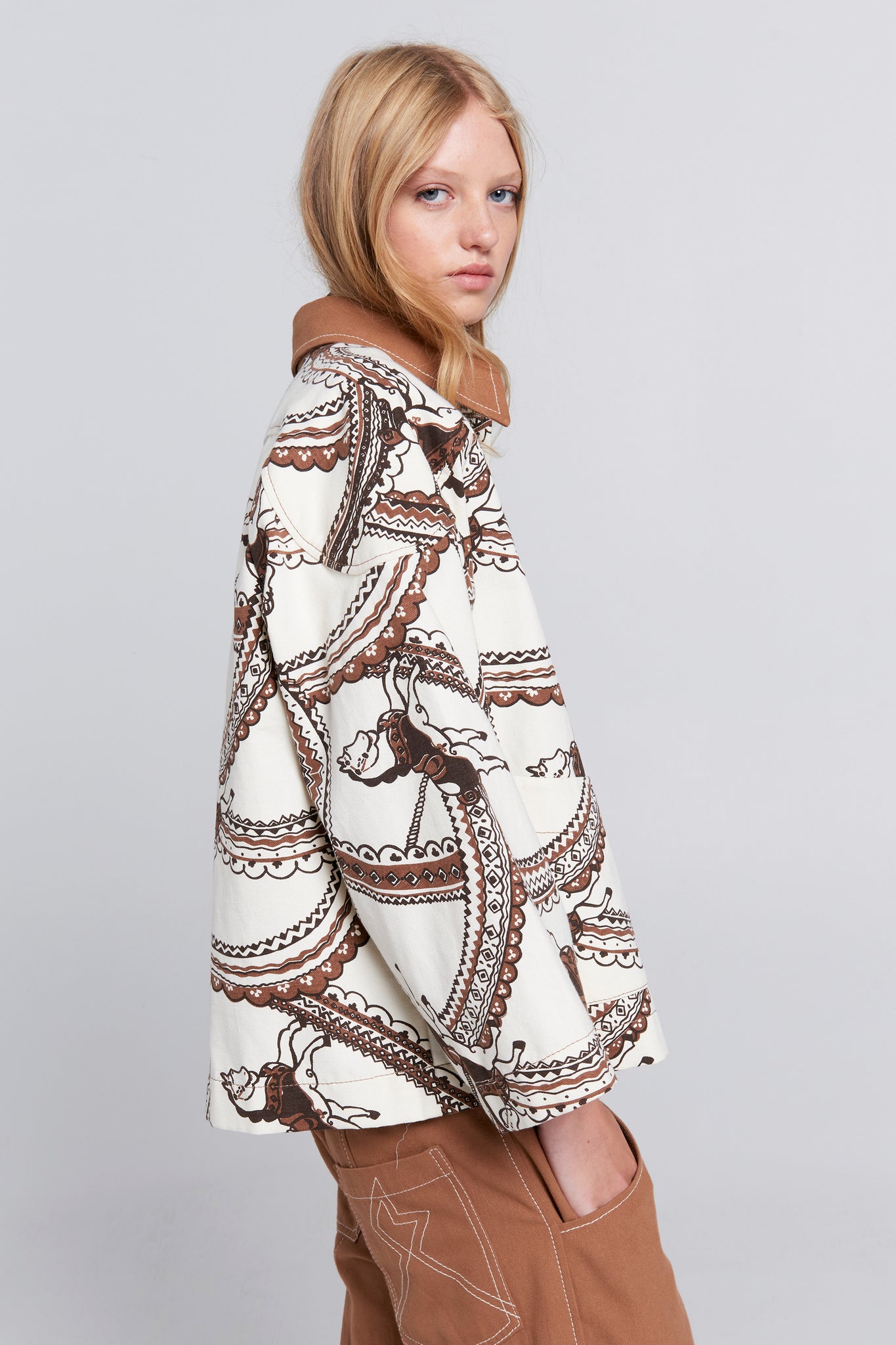 Fairground Jacket Cream Multi