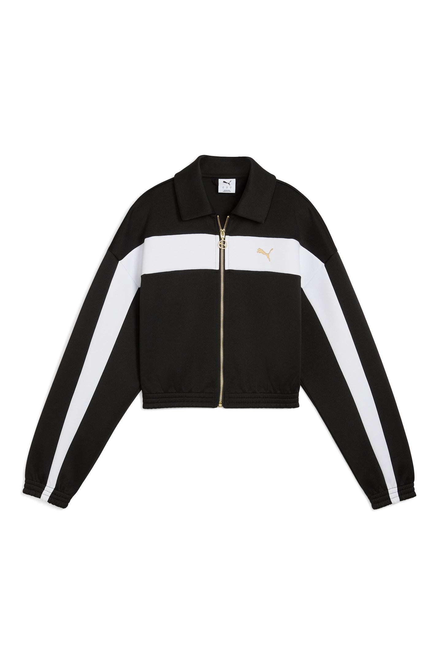 Relaxed Cropped Track Jacket Puma Black