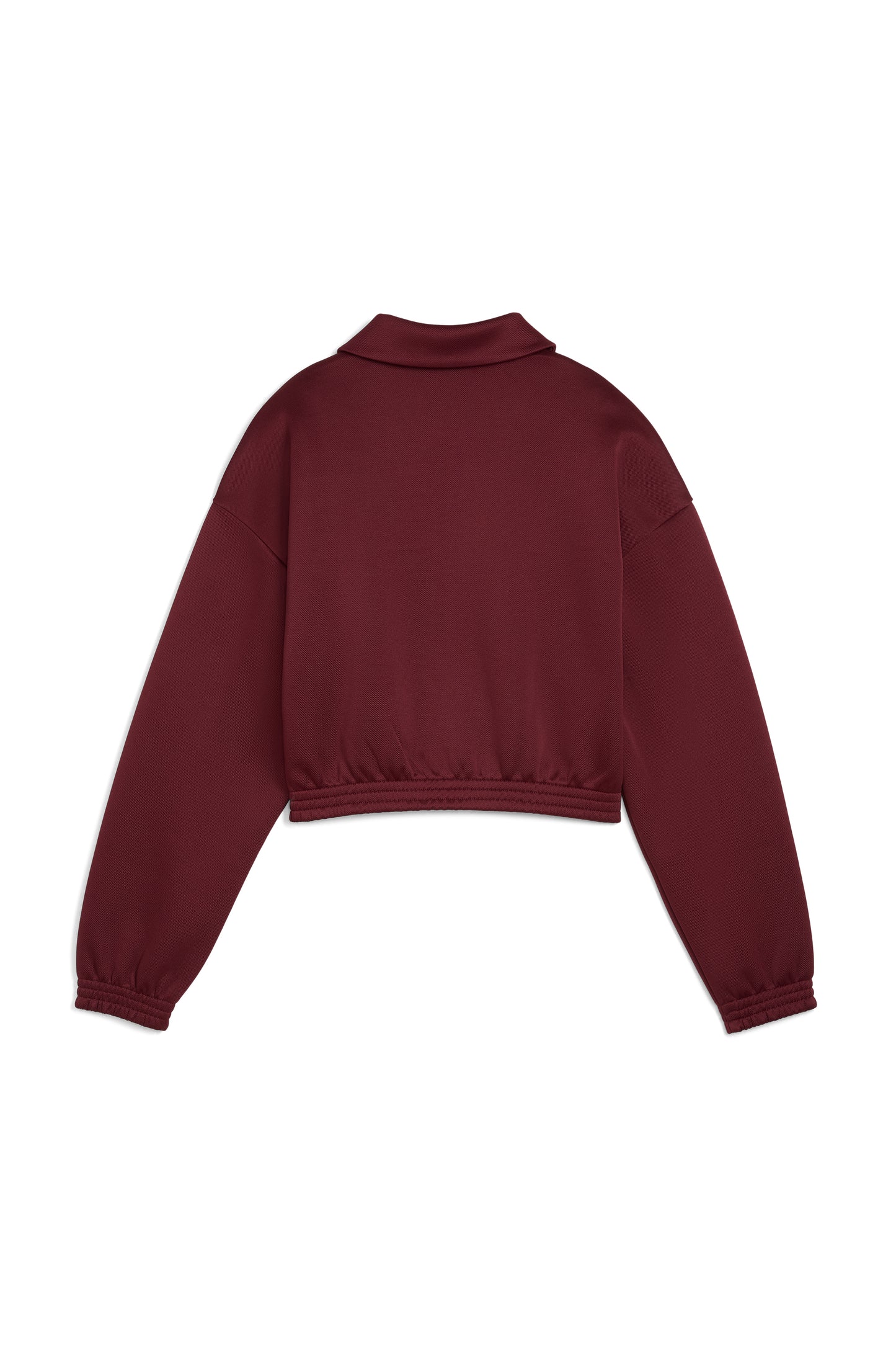 Relaxed Cropped Track Jacket Ruby Shimmer