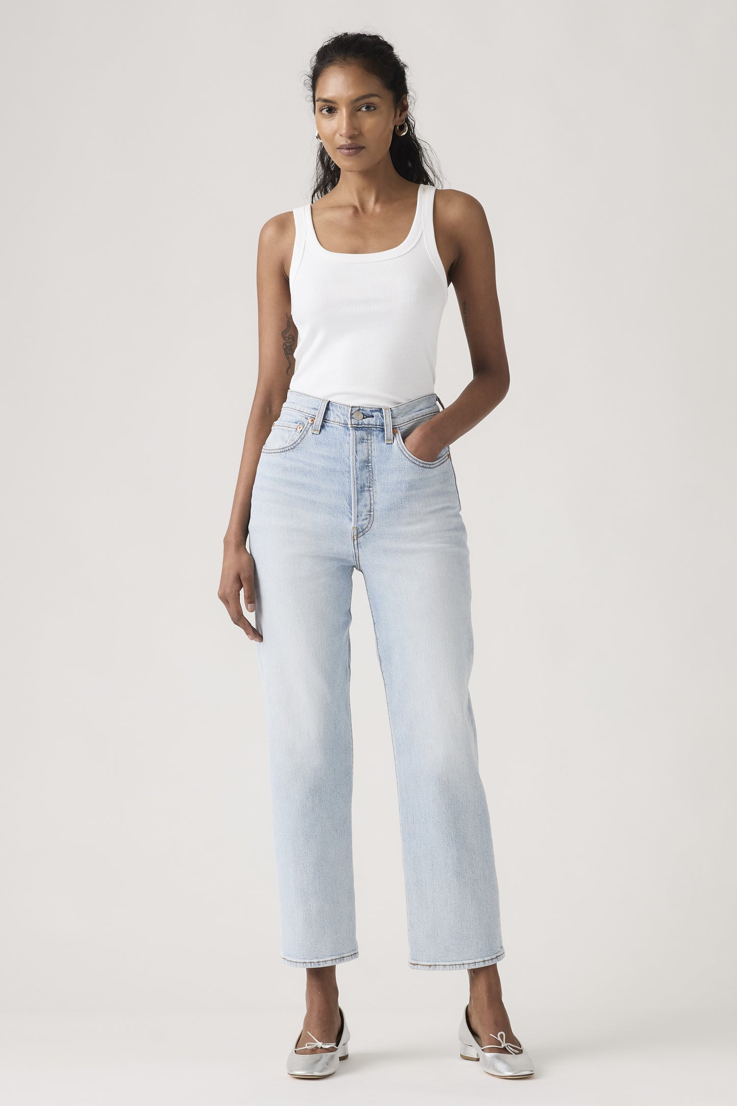 Ribcage Straight Ankle Jeans Filter Her