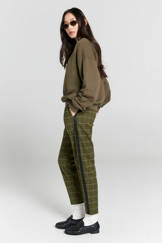 Runaway Girl Organic Cotton Crewneck Sweatshirt Hunter Green