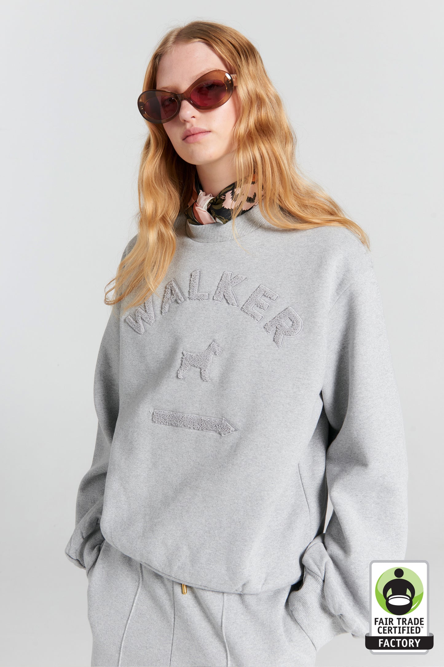 Walker Crewneck Sweatshirt Grey Marle