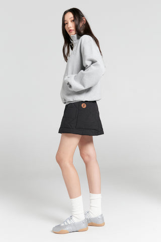 Runaway Scrawl Zip-Up Sweatshirt Grey Marle