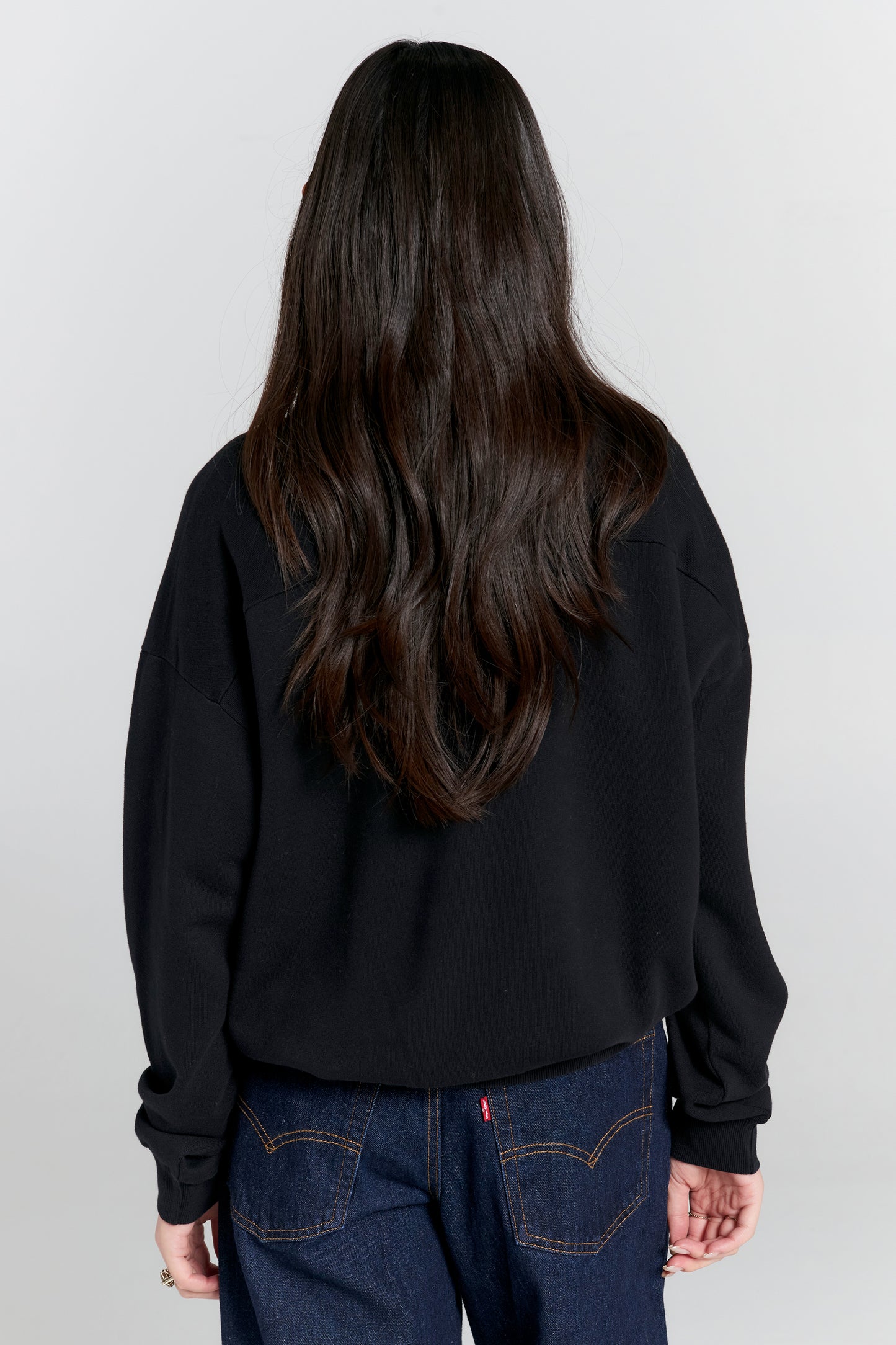 Runaway College Organic Cotton Crewneck Sweatshirt Black
