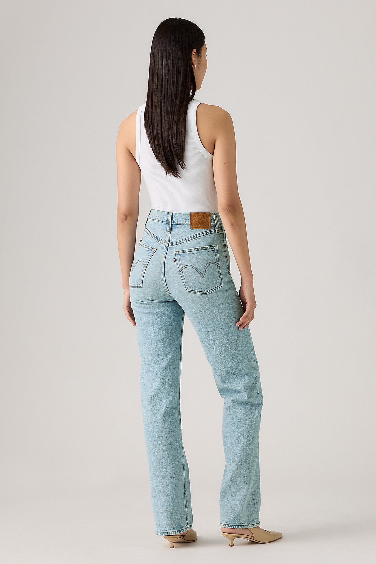 Ribcage Full-Length Jeans Blasted Stone Clean