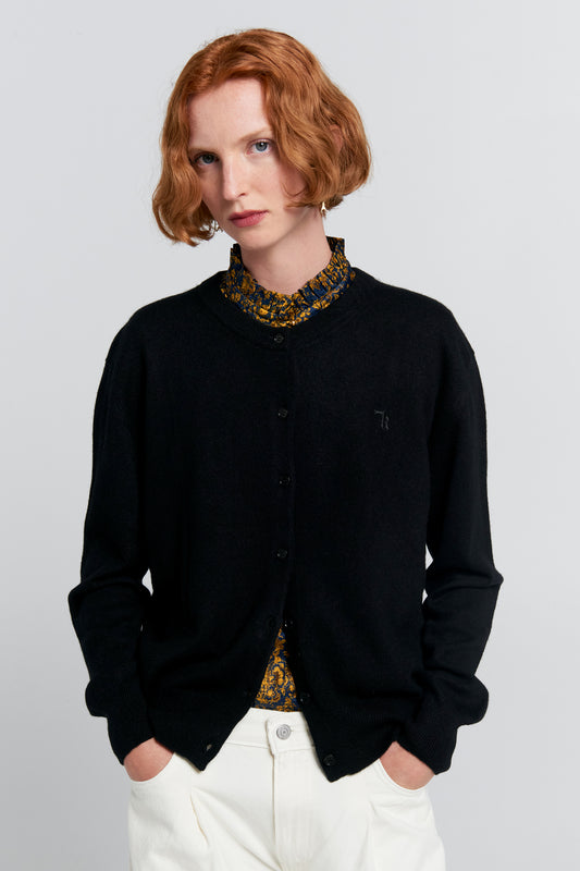 Posy Cashmere K Cardigan Black