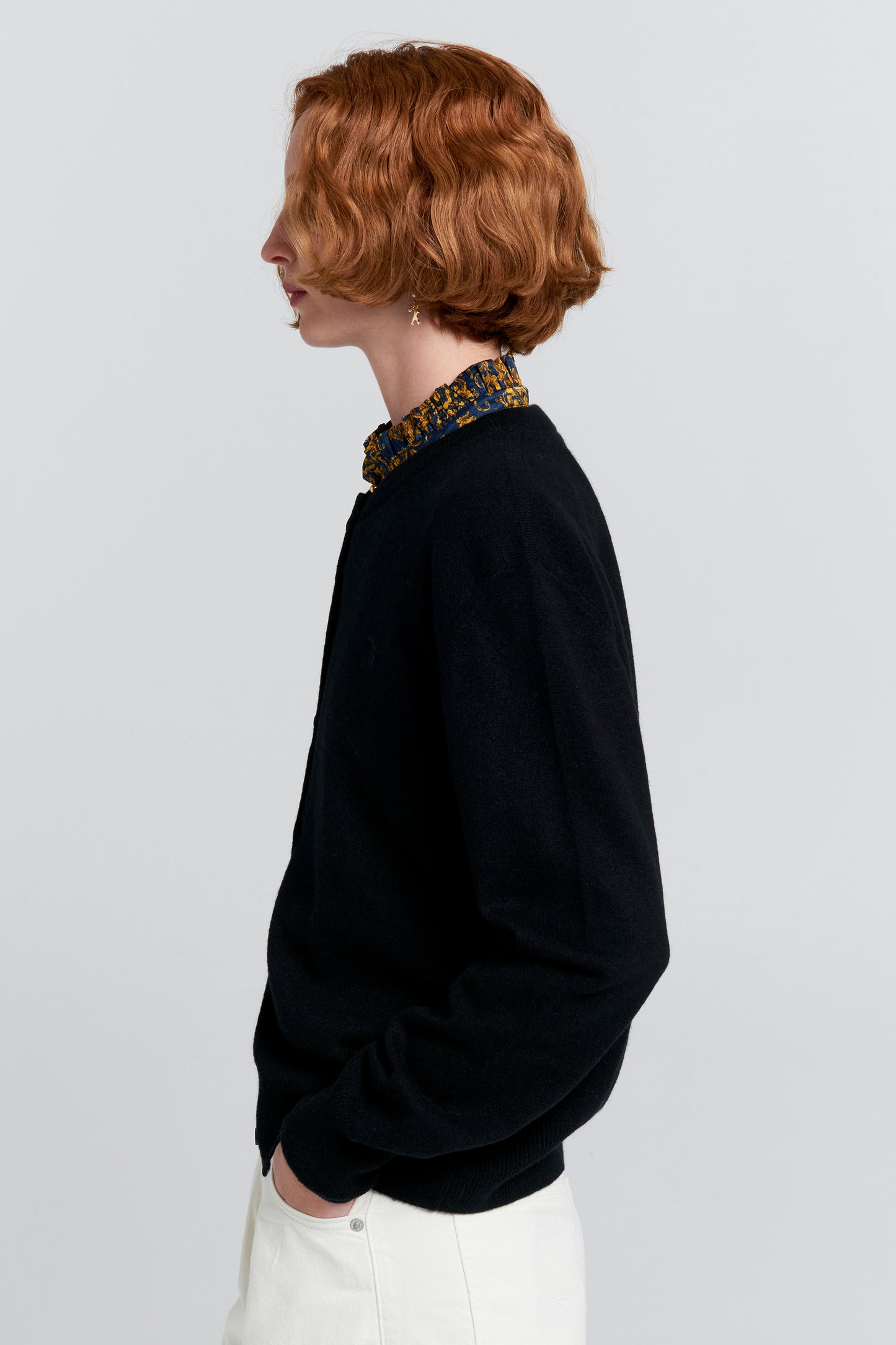 Posy Cashmere K Cardigan Black