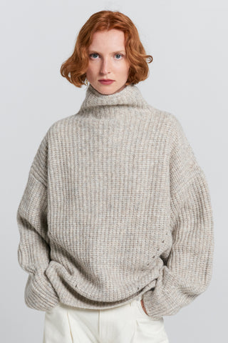 Funnel Neck Sweater Driftwood