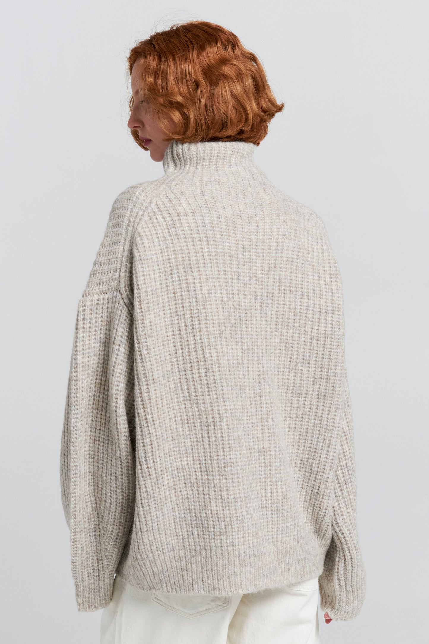 Funnel Neck Sweater Driftwood